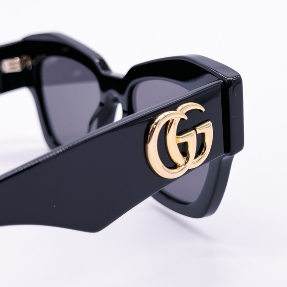 NEW GUCCI SUNGLASSES GG1422S 001 WOMEN SQUARE BLACK EYEWEAR GUCCI main image 7